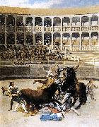 Francisco de Goya Picador Caught by the Bull oil painting on canvas